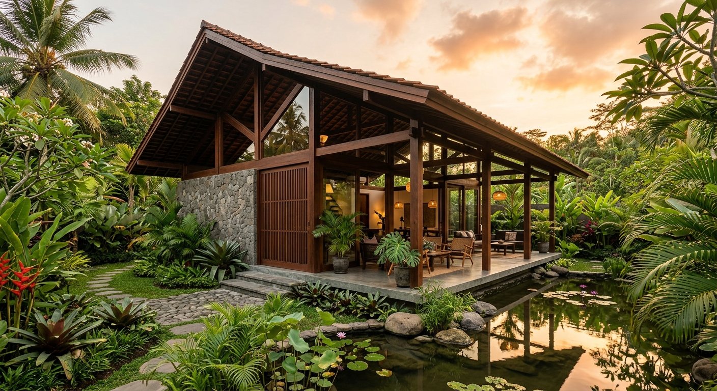 Rumah Tropis Modern — konsep inspirasi